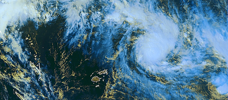 Cyclone EVAN le 14 décembre 2012 